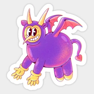 Fly cute demon Sticker